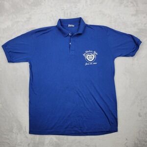 Vintage Stedman Shirt Mens XL Golf Polo‎ Work Uniform Park District Northfield